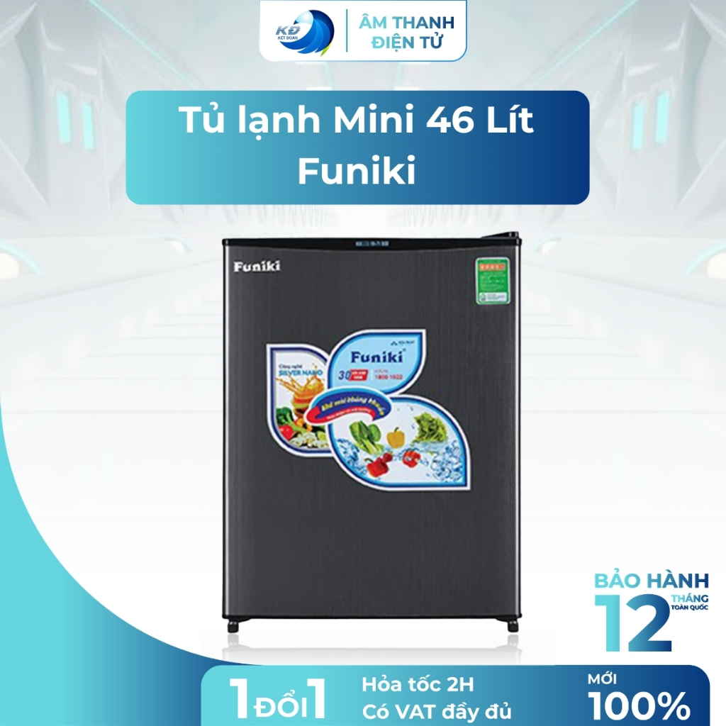 Tủ Lạnh Mini Funiki 46 Lít FR-51DSU Nhỏ Gọn Tiết Kiệm Điện Phù Hợp Phòng Trọ Văn Phòng Cá Nhân