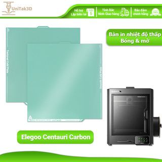 UniTak3D for Elegoo Centauri Carbon Tấm xây dựng Lạnh 260x271mm Hai mặt Bóng & Mờ In ấn nhiệt độ thấp 3D114ECC