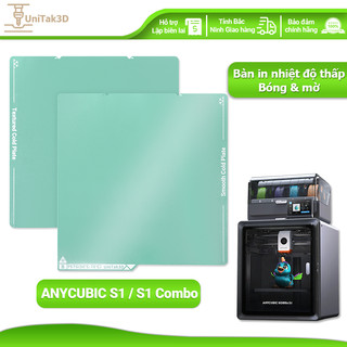 UniTak3D Lạnh Tấm in 264x276mm for Anycubic Kobra S1/S1 Combo Máy in 3D In ấn nhiệt độ thấp Hai mặt Bóng & Mờ 3D114S1C