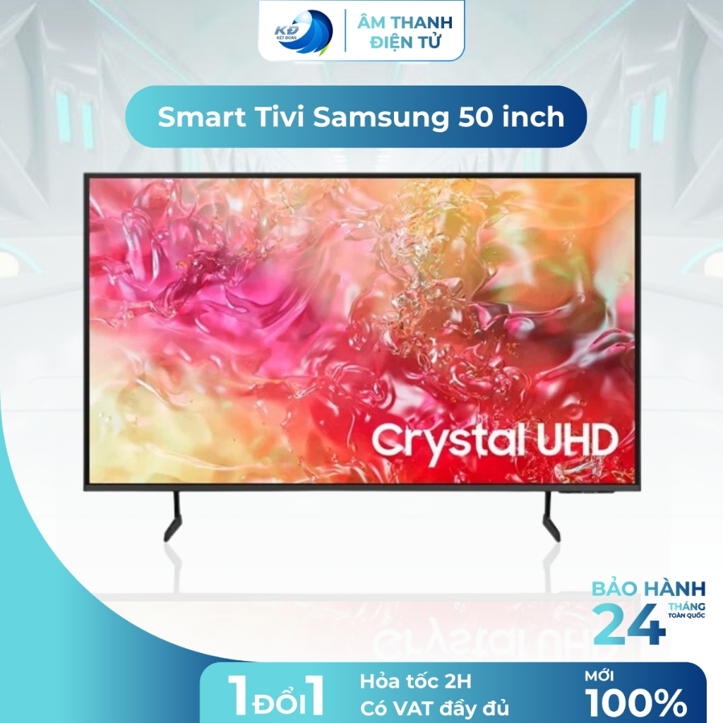 Smart Tivi Samsung 50DU7700 50 Inch 4K Crystal UHD Màu Sắc Rực Rỡ Hình Ảnh Sống Động