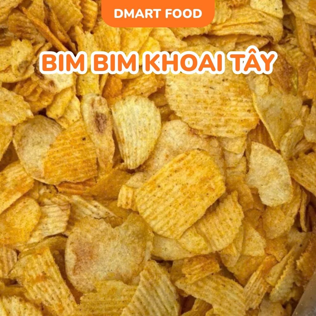500G Bim Bim Khoai Tây Cánh To Ngon Giòn Đậm Đà, Đồ Ăn Vặt Tuổi Thơ, Bim Bim Khoai Tây Swing