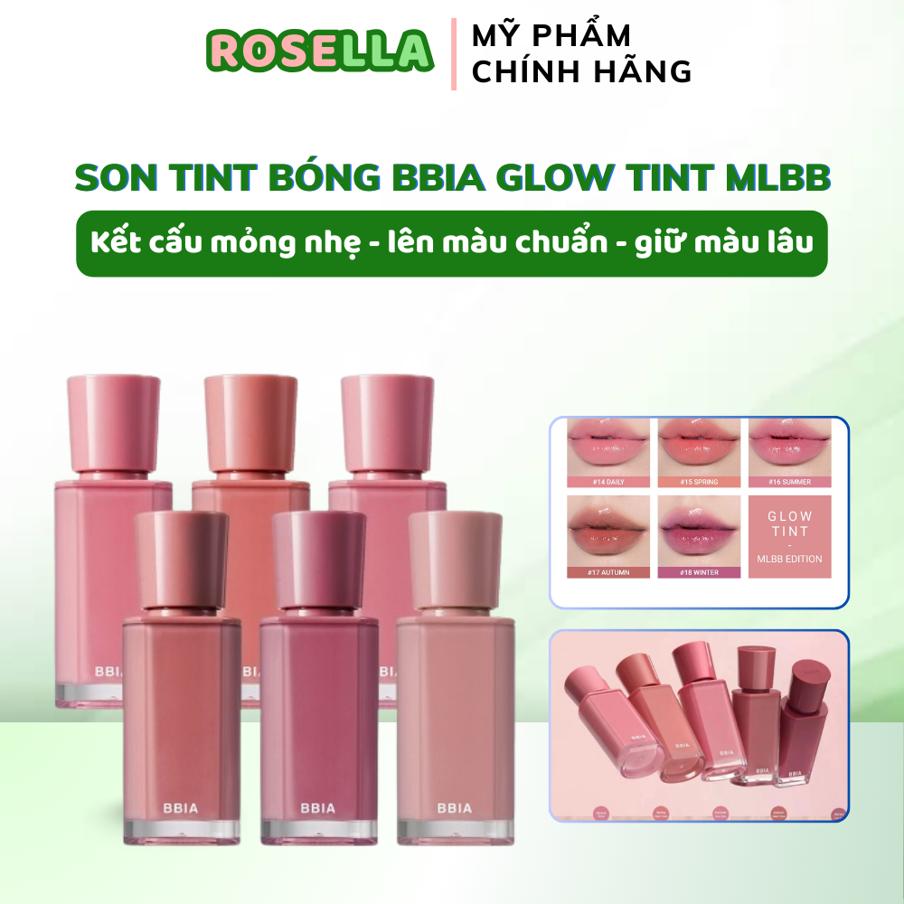 [BBIA]Son tint bóng BBIA Glow Tint MLBB Edition