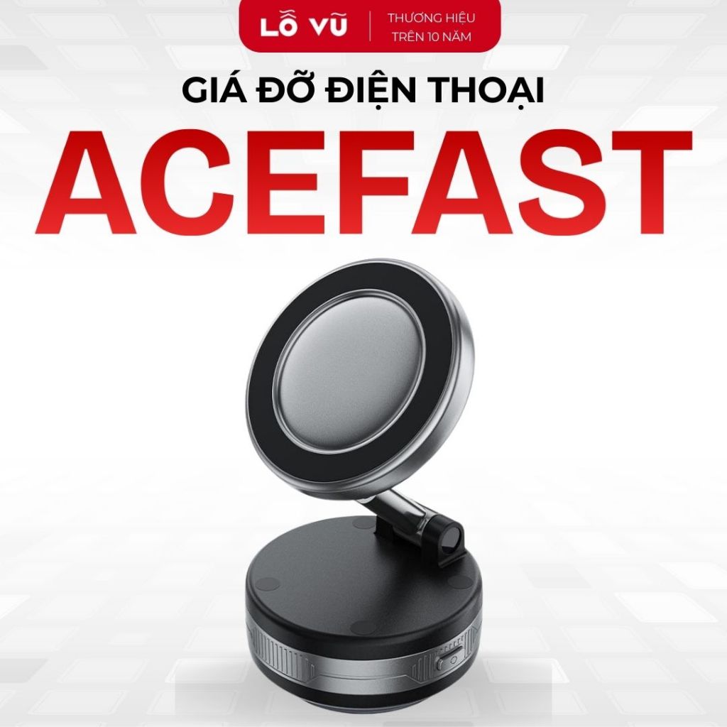 Giá Đỡ Điện Thoại Nam Châm ACEFAST E30, Nam Châm N52 Siêu Hút, Xoay 360 độ, Đế Hút Chân Không, Nhỏ G