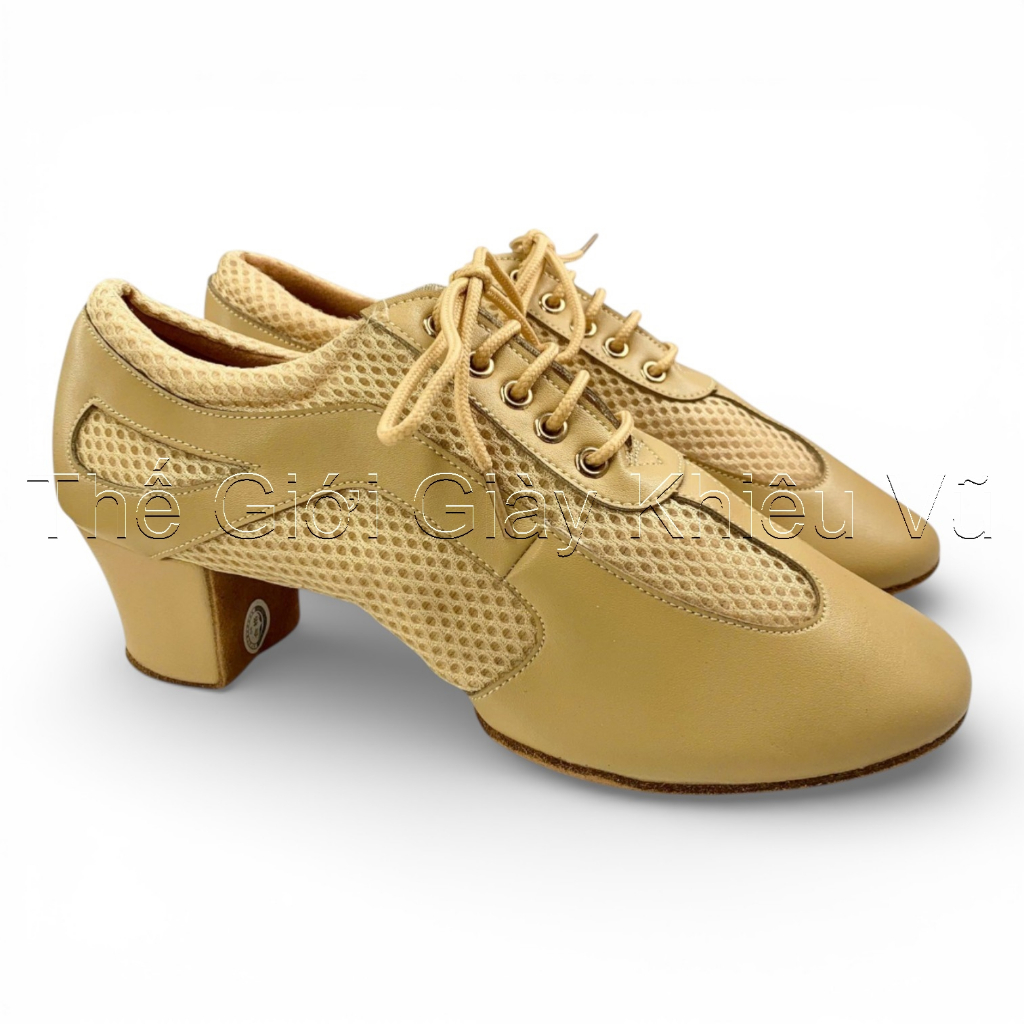 Giày Tập 9235 KDance Gót 5cm (9235K5P) - Da  + Bảng Size- Form nhỏ tăng size (Tặng Túi Đựng Giày)