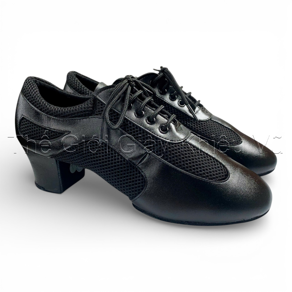 Giày Tập 9235 KDance Gót 5cm (9235K5P) - Đen  + Bảng Size-Form nhỏ tăng size (Tặng Túi Đựng Giày)