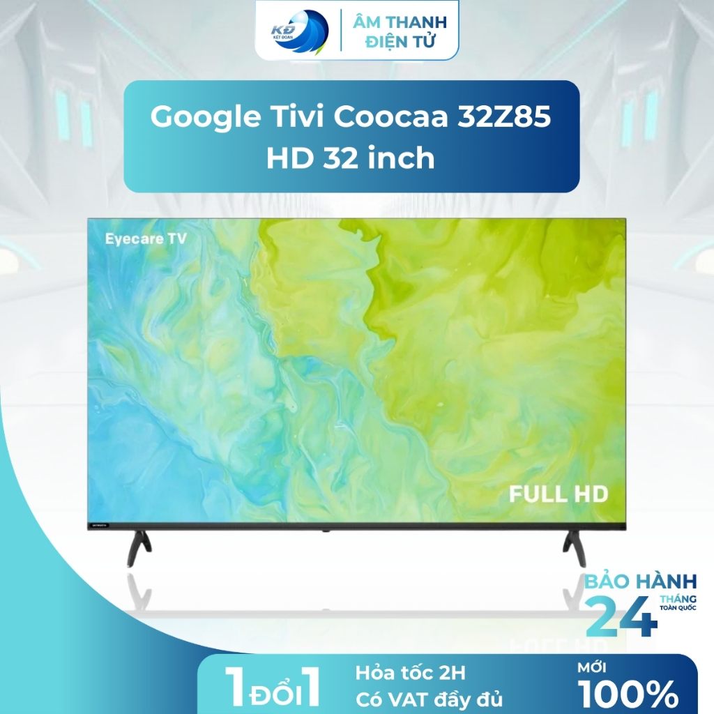 Google Tivi Coocaa 32Z85 32 Inch HD Điều Khiển Giọng Nói Kết Nối Wifi Giải Trí Gia Đình