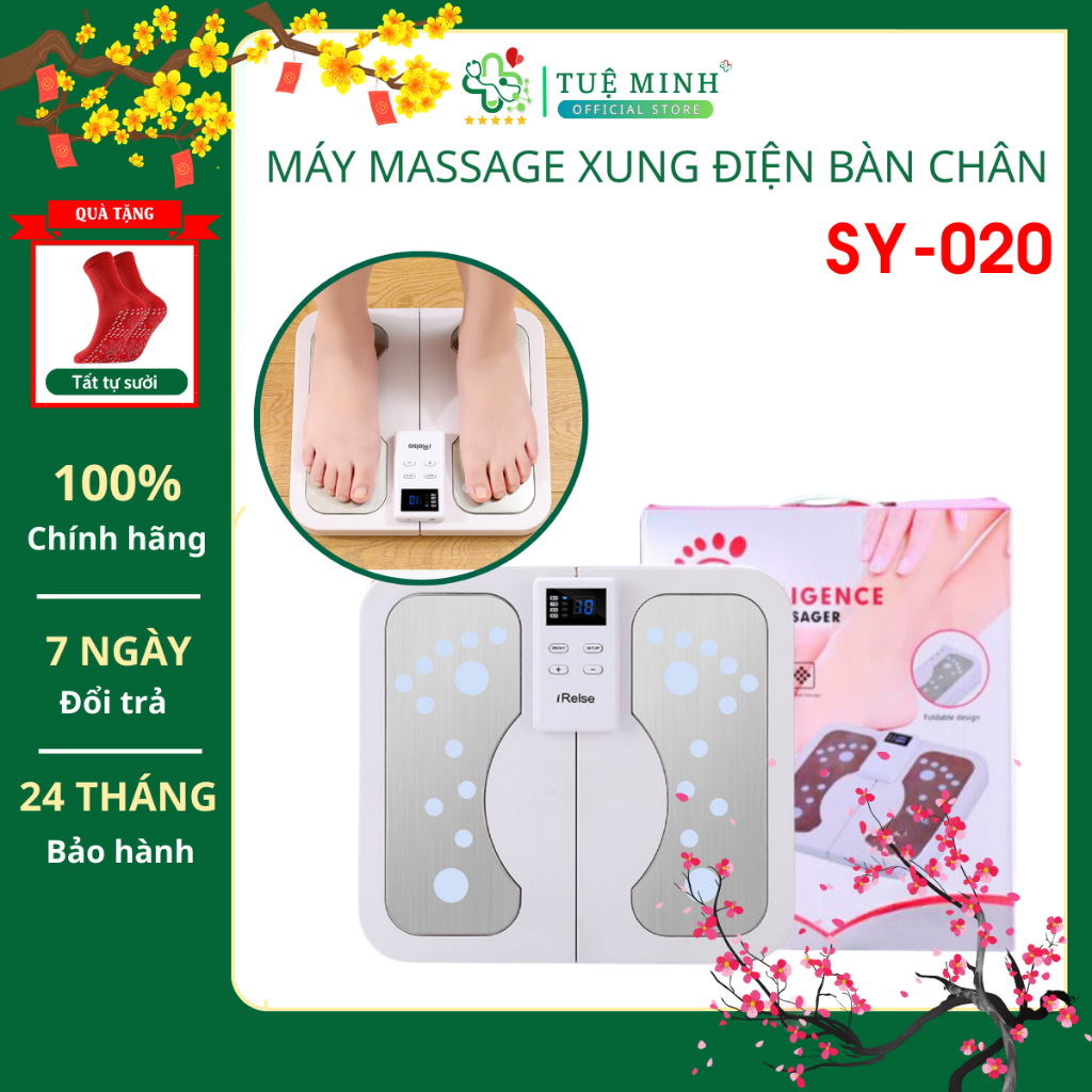 Máy Massage Chân Xung Điện EMS SY-020 [ BẢO HÀNH 24 THÁNG] Giảm Đau Mỏi, Lưu Thông Khí Huyết