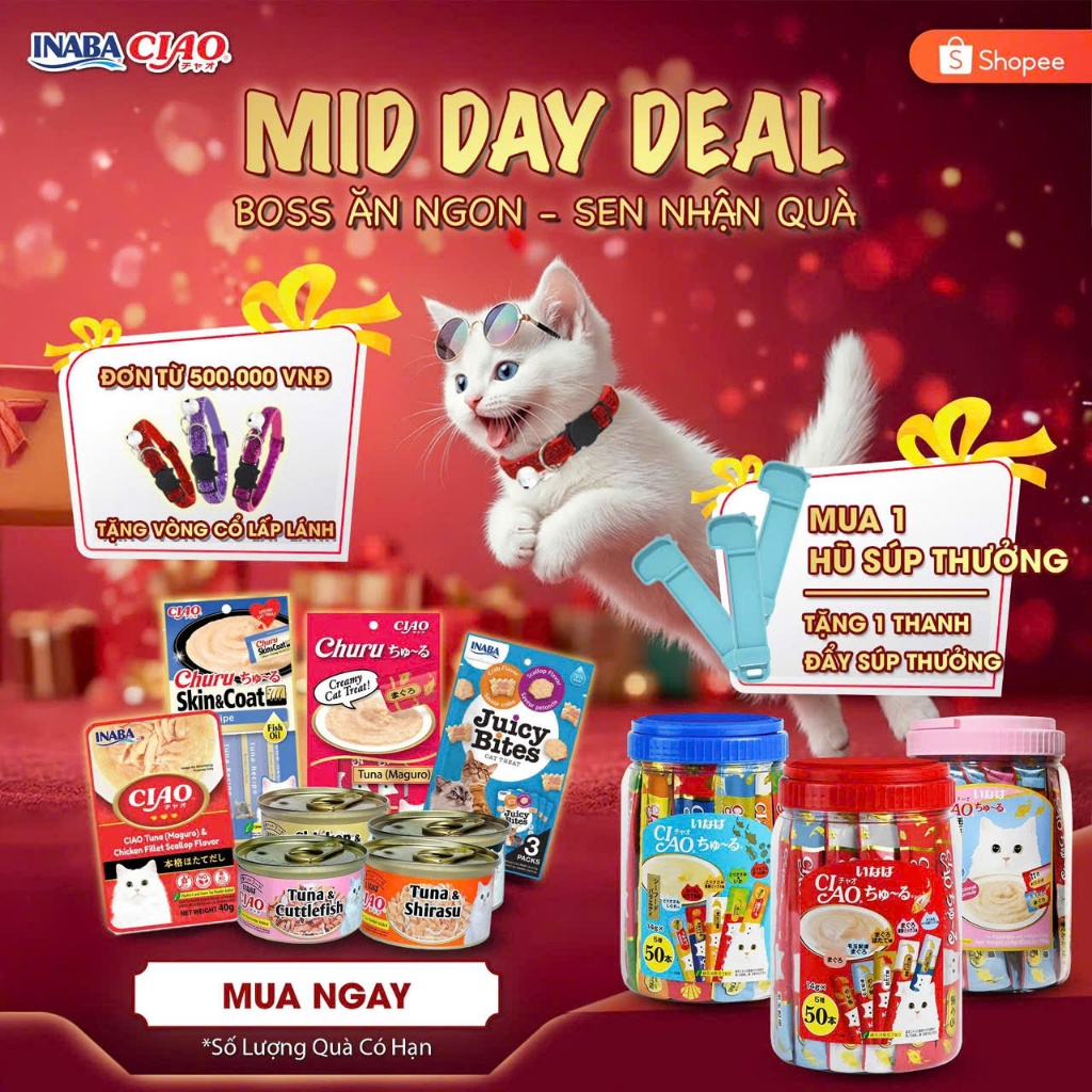 [INABA CIAO] Phụ Kiện Cho Thú Cưng, Cực Dễ Thương, Tiện Lợi