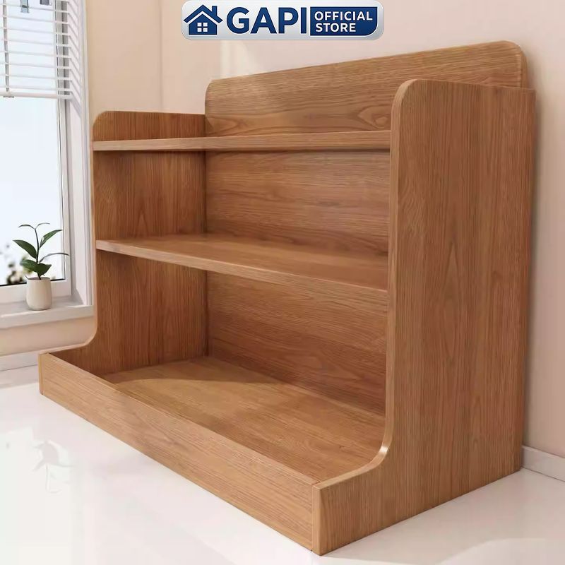 Tủ Kệ Gỗ 3 Tầng Mini GAPI - Kệ Để Đồ Trang Trí Thiết Kế Sang Trọng Cho Căn Hộ Nhỏ