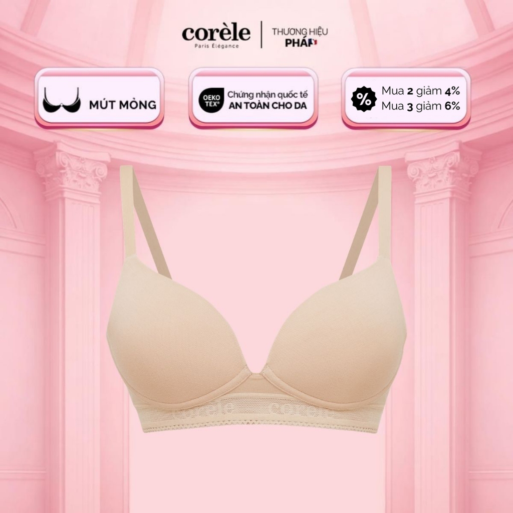 [Có cup C/ Size 90] Áo lót nữ vải sợi tre mút mỏng không gọng bản lưng to che mỡ lưng chuẩn OEKO-TEX