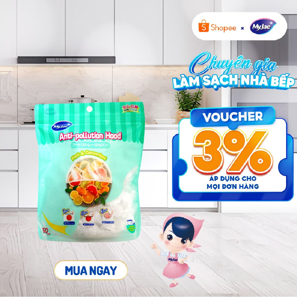 [Size Nhỏ] Màng Bọc Thực Phẩm Bo Chun MyJae (1 Bịch 50 Cái)