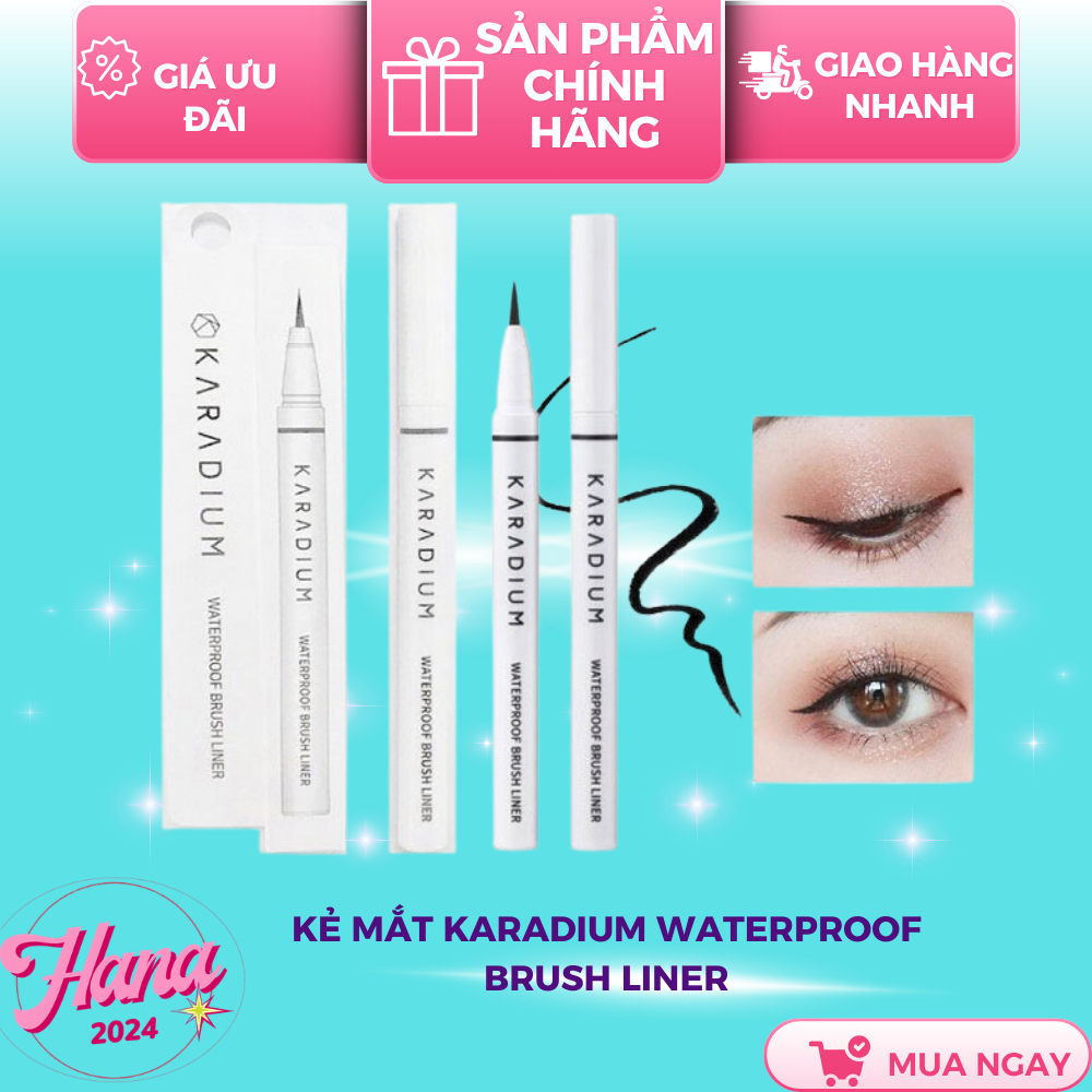 Kẻ Mắt Karadium Waterproof Brush Liner