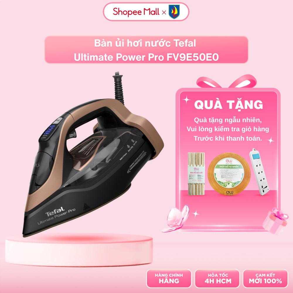 Bàn ủi hơi nước Tefal Ultimate Power Pro FV9E50E0 3200W - Bảo Hành 24 Tháng