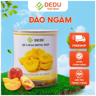 Đào Ngâm DEDU – Miếng Đào Giòn Ngọt, Thanh Mát Tự Nhiên, Dễ Ứng Dụng – 820g/Hộp x 12 Hộp/Thùng
