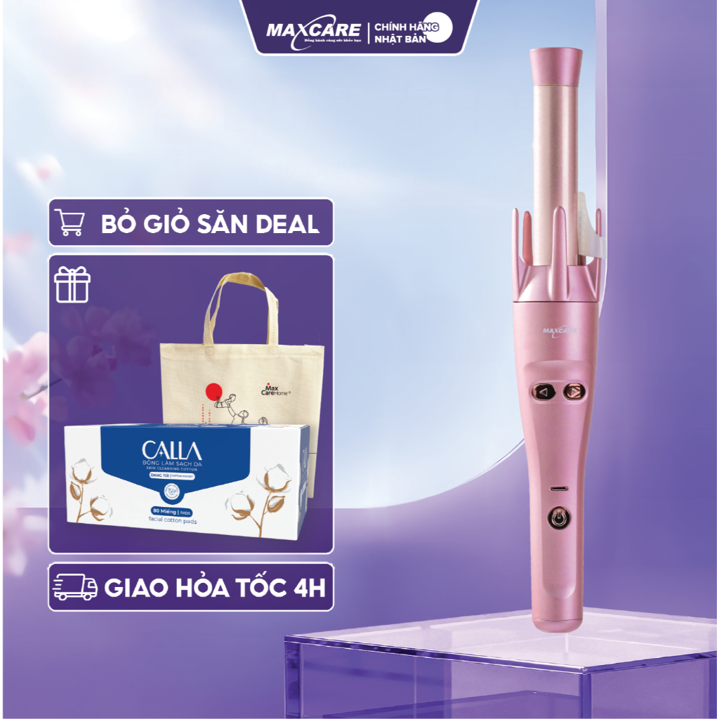Máy uốn tóc tự xoay INSTAGLAM Hair Curler (nguyên bản máy Halio), uốn tạo kiểu, uốn sóng hàn quốc