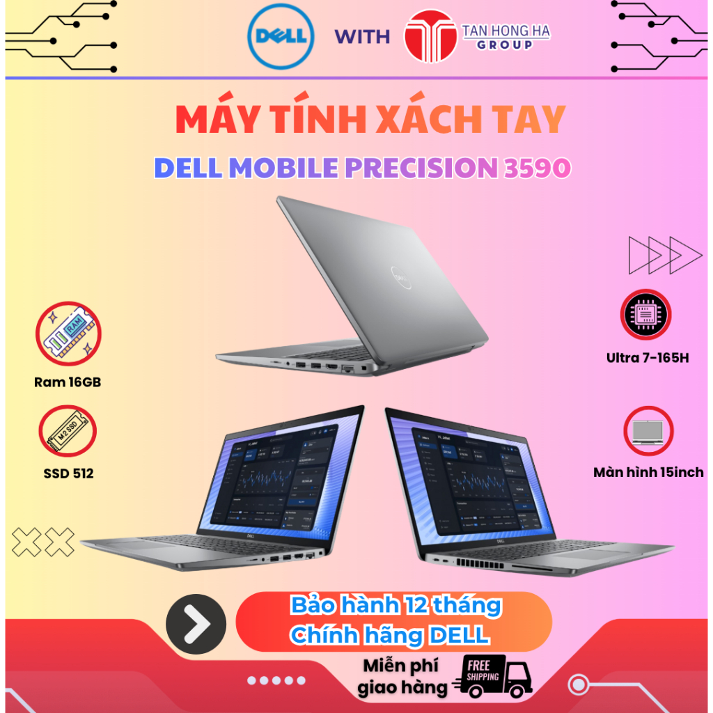 Laptop Dell Inspiron 14 5440 N4I7204W1 (Intel Core 7 150U | 16GB | 512GB |14 inch FHD+ | Win11 & Off