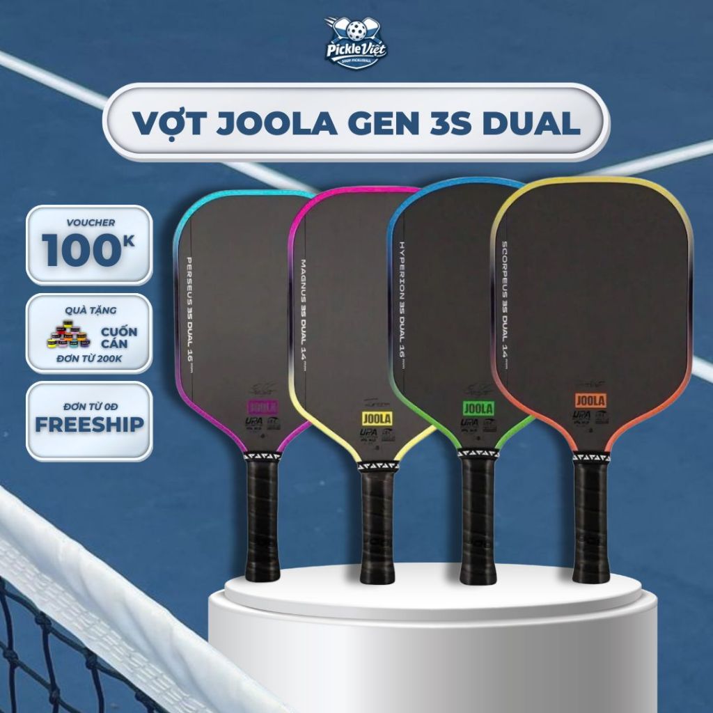 [CHÍNH HÃNG] Vợt Pickleball JOOLA Gen 3S Dual – Mặt Carbon Cao Cấp, Chuẩn USAPA, Hiệu Suất Chơi Chuy