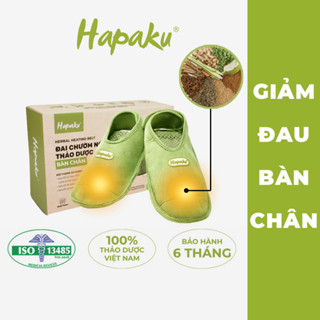 Đai Chườm Thảo Dược Bàn Chân HAPAKU, Giảm Nhức Mỏi Tê Bì Bàn Chân, Lưu Thông Khí Huyết, Máy Massage Chân
