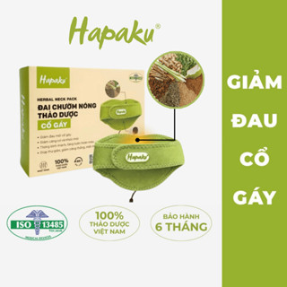 Đai Chườm Thảo Dược Cổ Gáy Hapaku, Giảm Đau Nhức Mỏi Cổ Gáy, Thư Giãn Ngủ Ngon