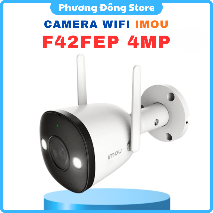 CAMERA IP WIFI NHOÀI TRỜI IMOU F42FEP 4M 2K siêu nét - Có màu ban đêm, đàm thoại 2 chiều, Cảnh báo Đ