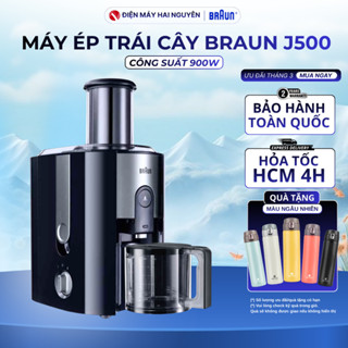 Máy ép trái cây cả quả Braun J500 công suất 900W - Bảo hành chính hãng