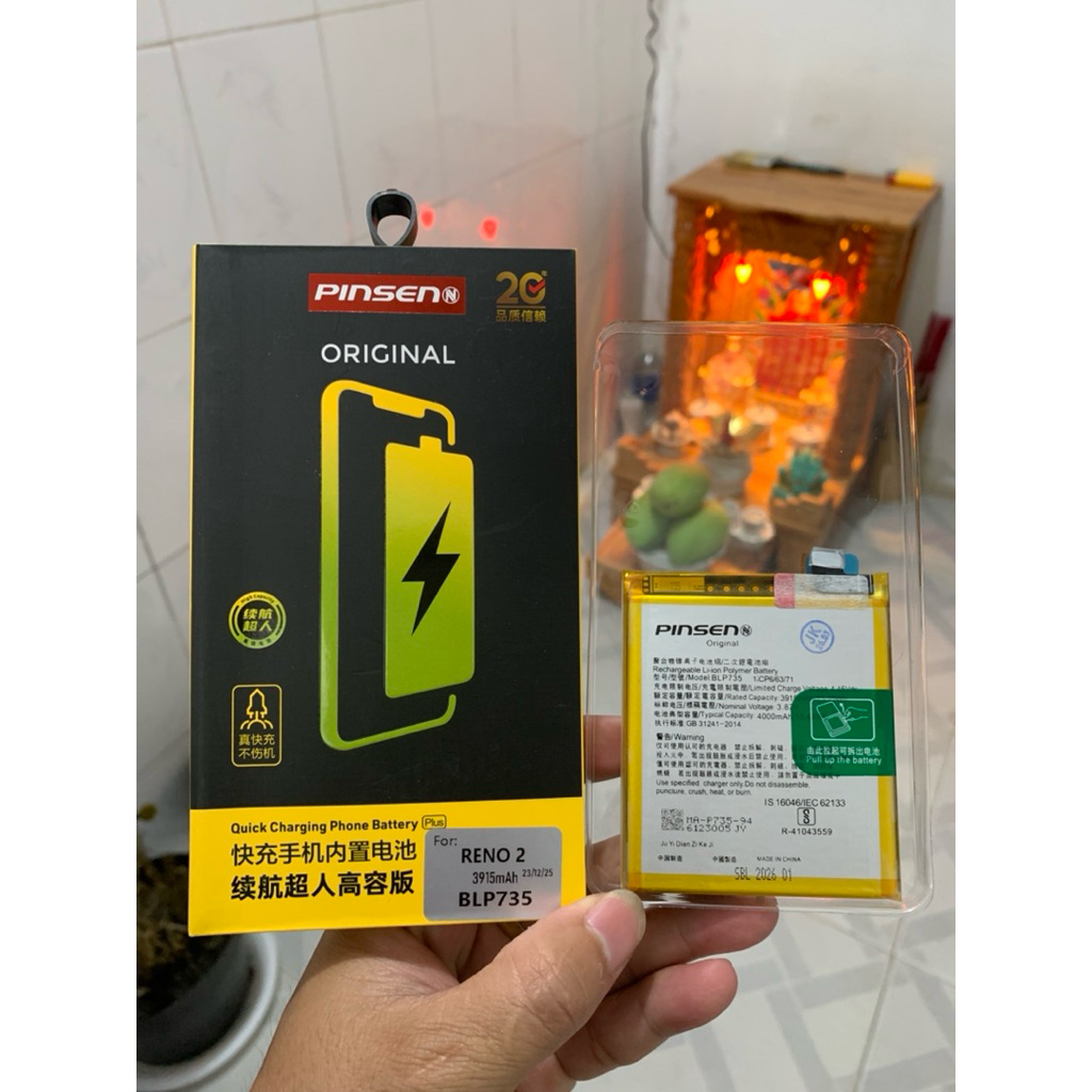 PIN OPPO BLP735 / OPPO RENO 2 HỘP PINSEN DUNG LƯỢNG CHUẨN