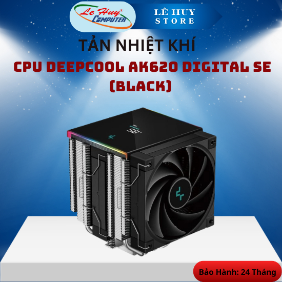 Tản nhiệt khí CPU Deepcool AK620 DIGITAL SE (Black) - Hàng Chính Hãng