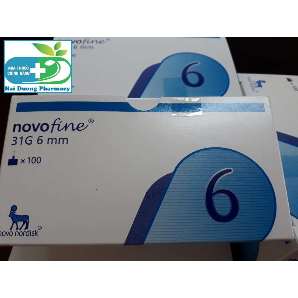 Đầu kim tiểu đường Novofine 31G 6mm - Novo nordisk Hộp 100 kim