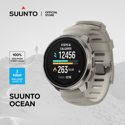Đồng hồ lặn và thể thao kết hợp Suunto Ocean - Bản đồ Offline, Gps, hỗ trợ tập luyện thể thao - Bảo hành 2 năm