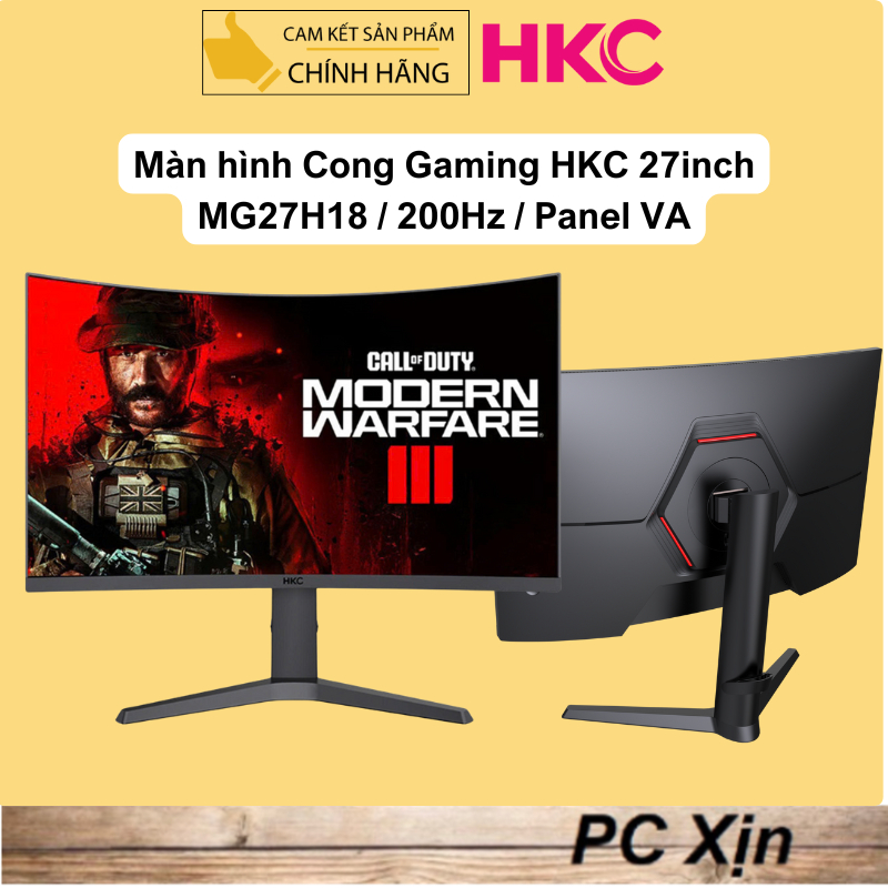 Màn hình cong Gaming HKC MG27H18 27inch 200Hz (Panel VA | 27" | 1920 x 1080 | 16:9)