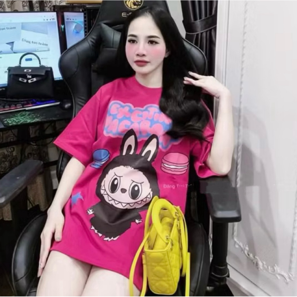 Áo Phông Nữ , Áo Phông Cotton In 6 Chú LaBuBu