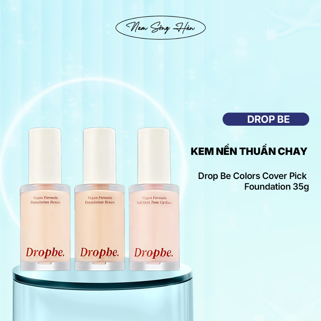 Kem nền thuần chay Dropbe Colors Cover Pick Foundation 35g