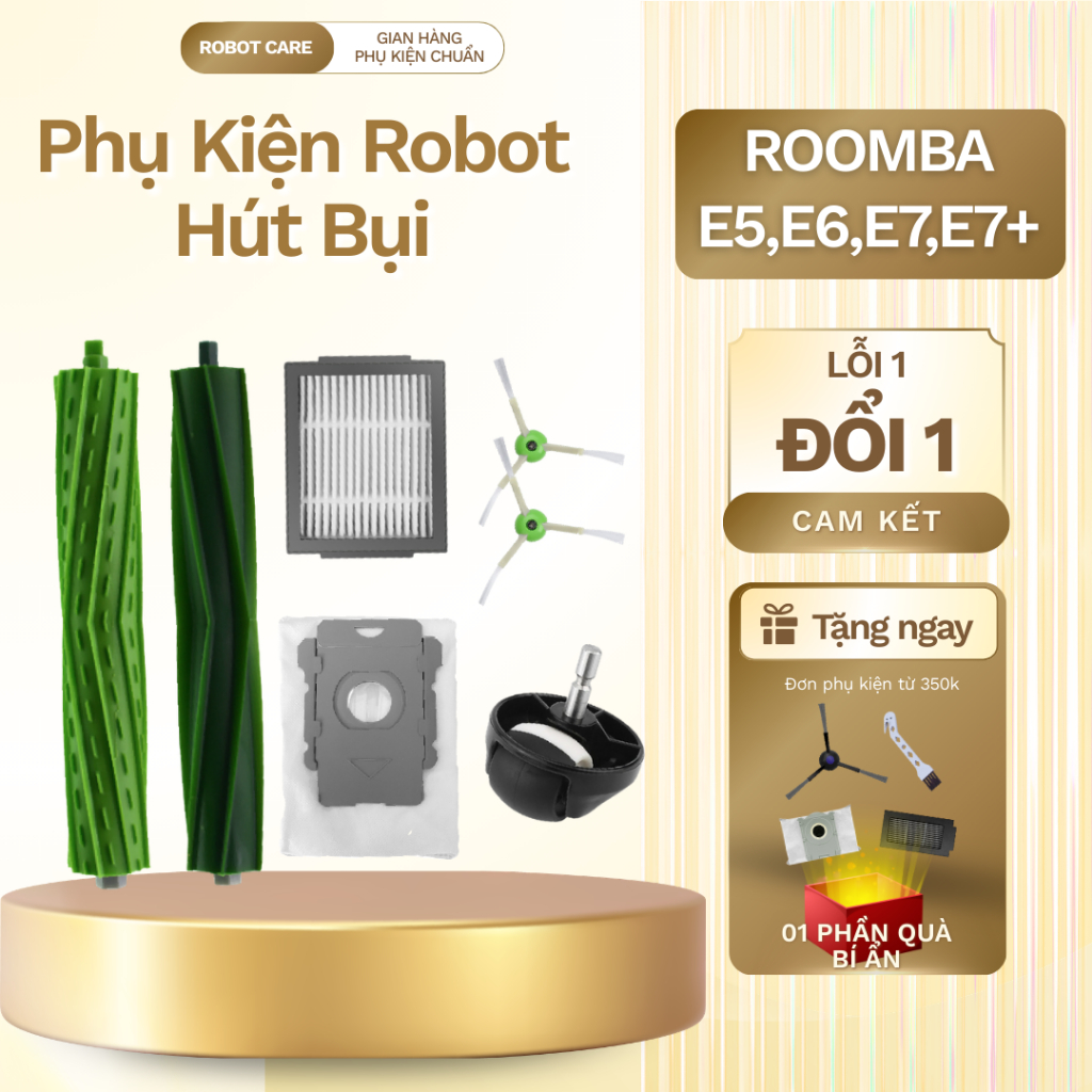 Phụ kiện robot hút bụi iROBOT ROOMBA E5/ E6/ I7/ I7+, Phụ kiện robot iROBOT chất lượng - Túi rác, ch