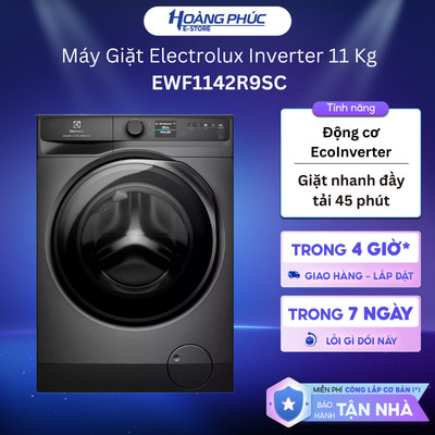 Máy Giặt Electrolux Inverter 11 Kg EWF1142R9SC {Ship HCM 0Đ}