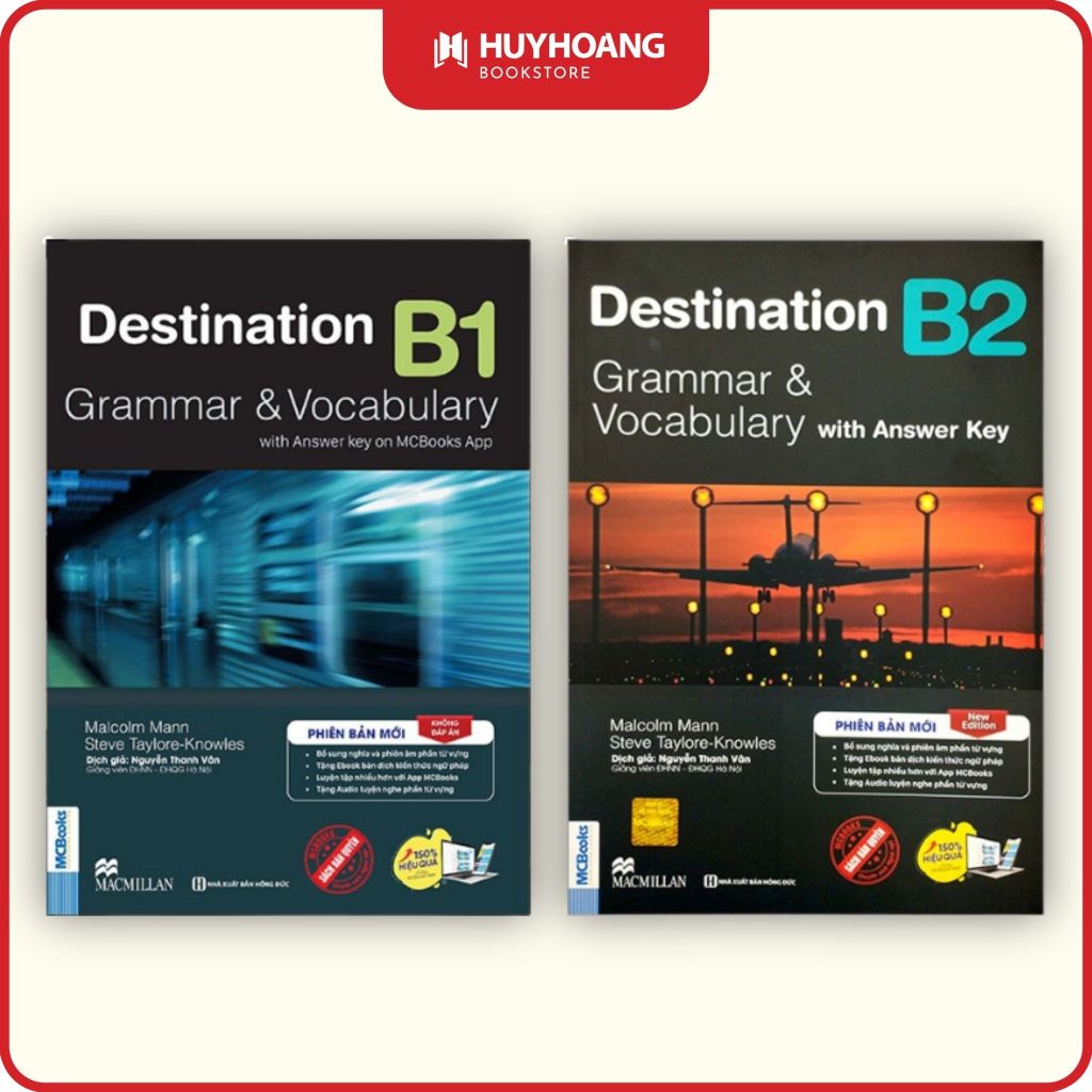 Sách - Grammar And Vocabulary with Answer Key Destination B1- B2, Huy Hoàng Bookstore