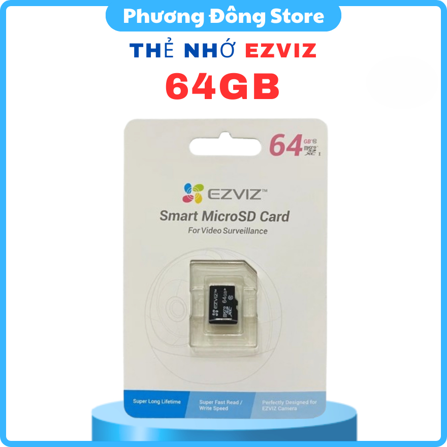 THẺ NHỚ 64GB CAMERA EZVIZ,  DAHUA RABITCAM, YOOSEE - Class 10 Tốc Độ Cao