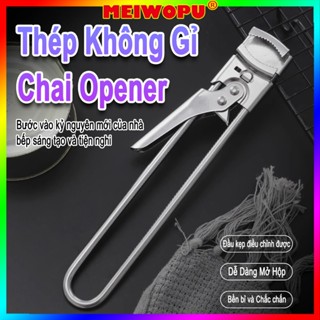 Thép không gỉ Bottle Opener Điều chỉnh có thể mở có thể vặn nắp mở công cụ tiết kiệm lao động