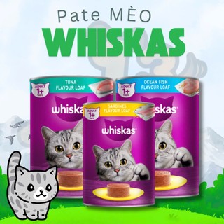 Pate whiskas vị cá thu và cá ngừ, cá mòi 400g dành cho mèo -t3 pets shop