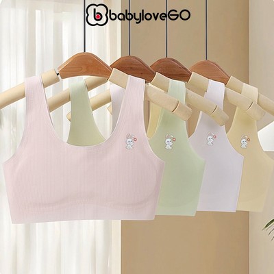 Áo lót học sinh, áo lá cho bé gái có đệm ngực hai lớp kín đáo giúp bảo vệ và nâng đỡ vòng 1 BabyloveGO BH2503