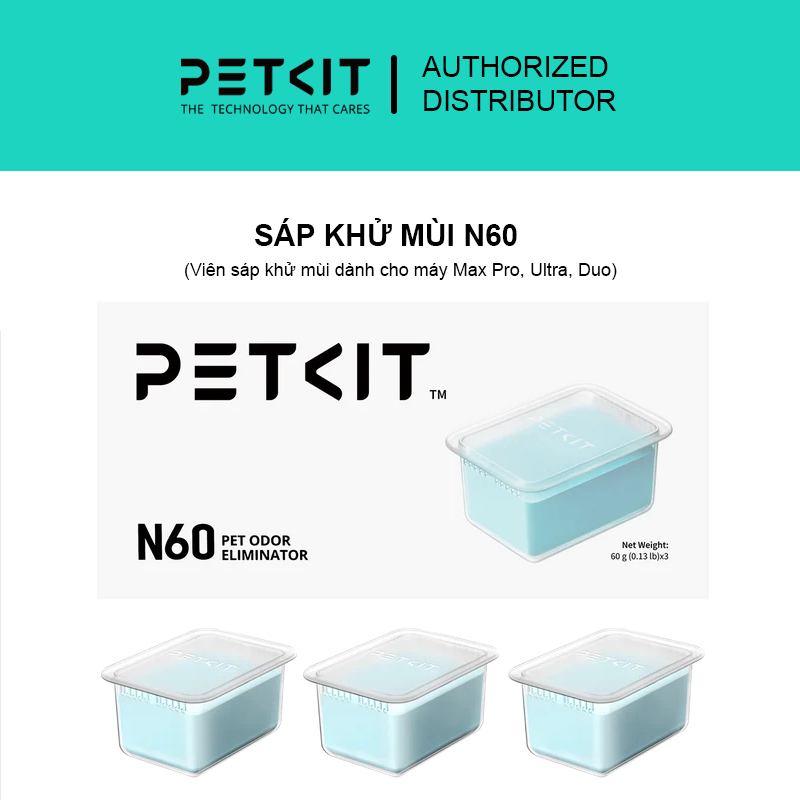 Hộp 3 viên sáp khử mùi N60 cho máy dọn vệ sinh Petkit Purobot ultra with camera & Purobot Max pro