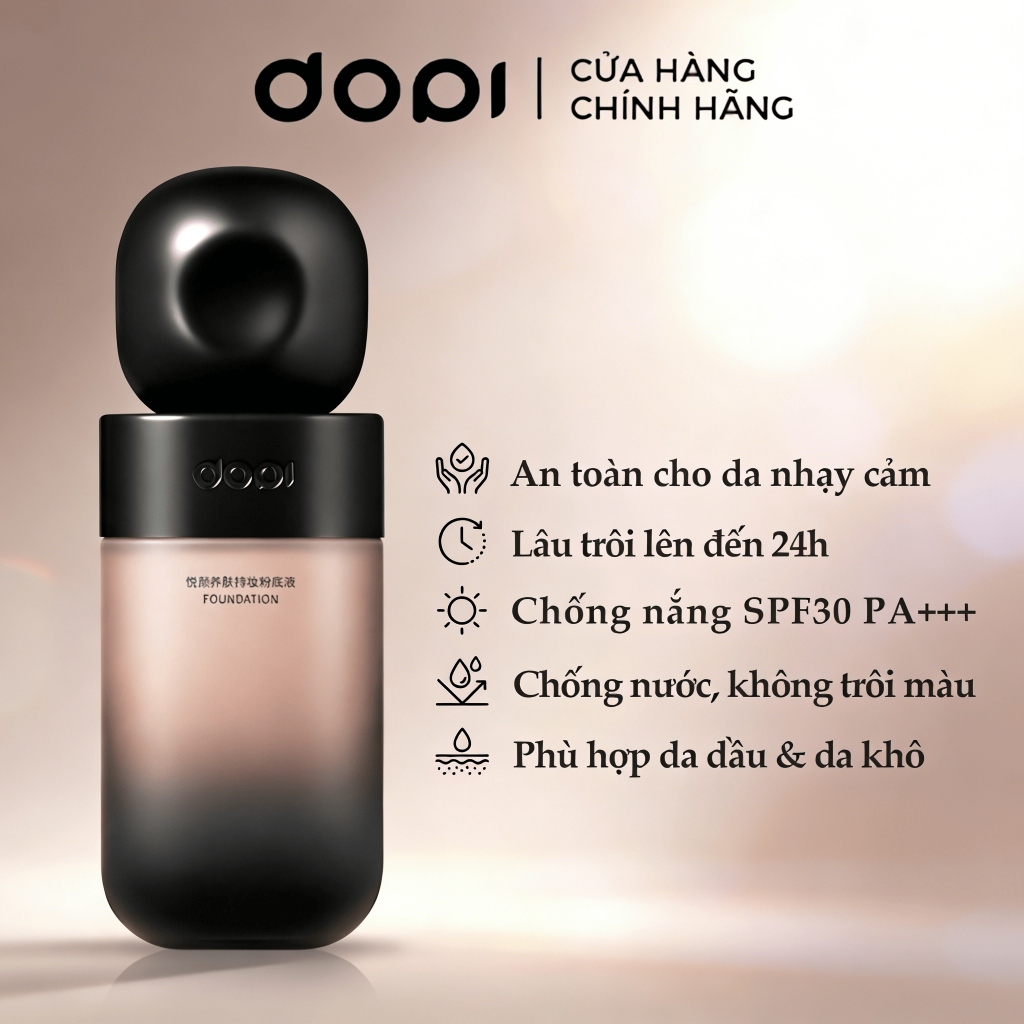 Kem Nền DOPI Chính Hãng 35ml Che Phủ Tốt Kiềm Dầu Lâu Trôi 24h Bền Màu Mỏng Mịn