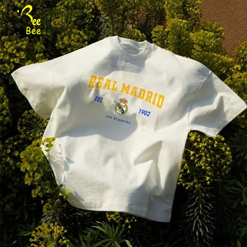 Áo Thun BEE03 Soccer Realmadrid Wild Style, 100% COTTON, đi học, đi chơi, T13