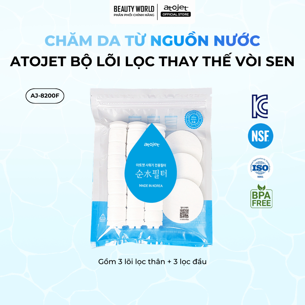Bộ Lọc Nước Thay Thế Của Vòi Sen Lọc Nước Atojet AJ-8200F