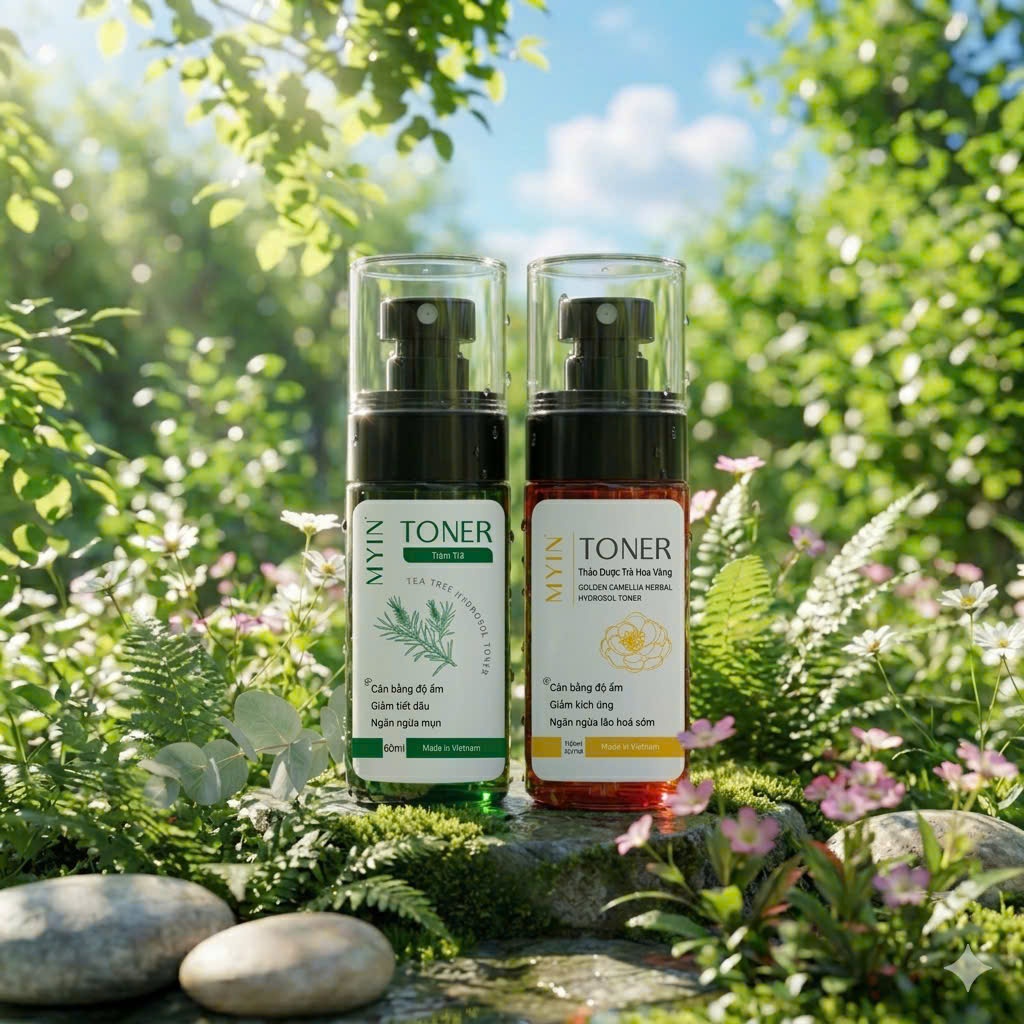Combo Toner Trà Hoa Vàng Và Toner Tràm Trà Myin 60ml
