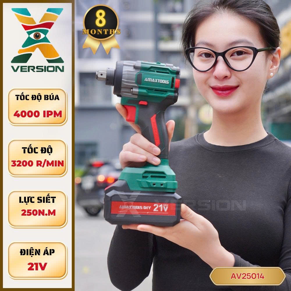 Combo máy siết bulong  AV25014 2 pin 1 sạc amaxtools tốc độ 3200 r/min-Xversion
