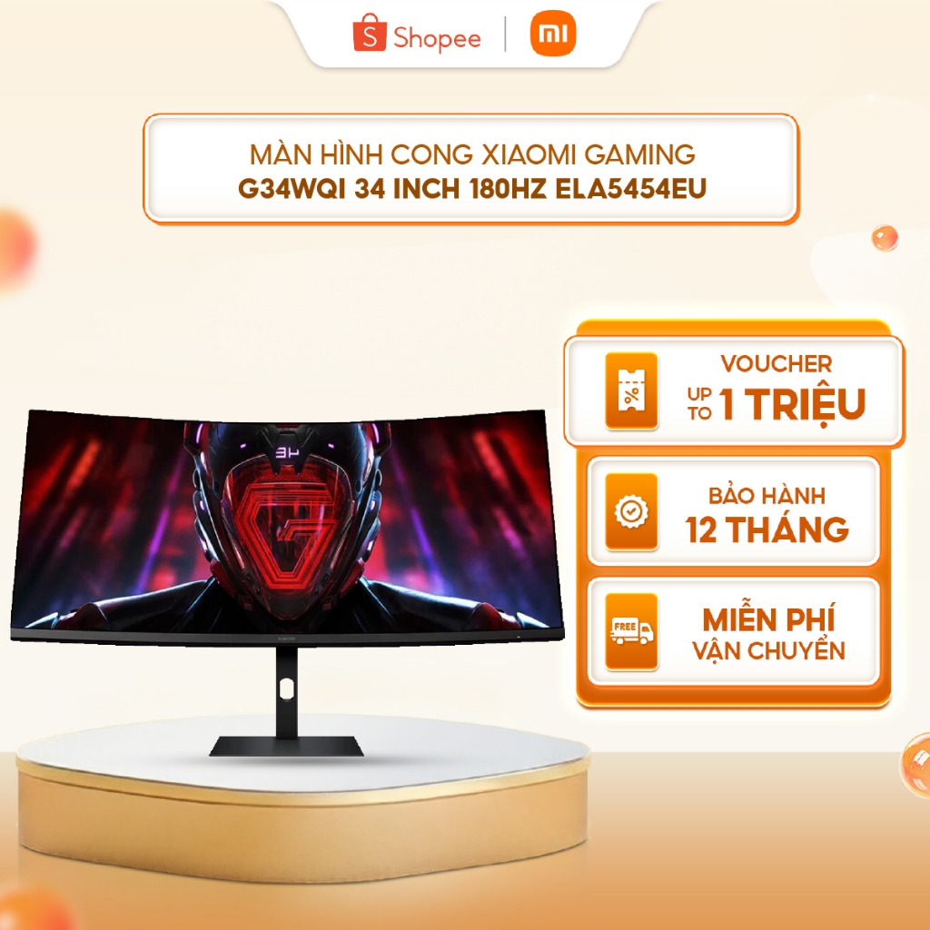 Màn hình cong Xiaomi Gaming G34WQI 34 inch 180Hz ELA5454EU - Màn hình siêu rộng WQHD
