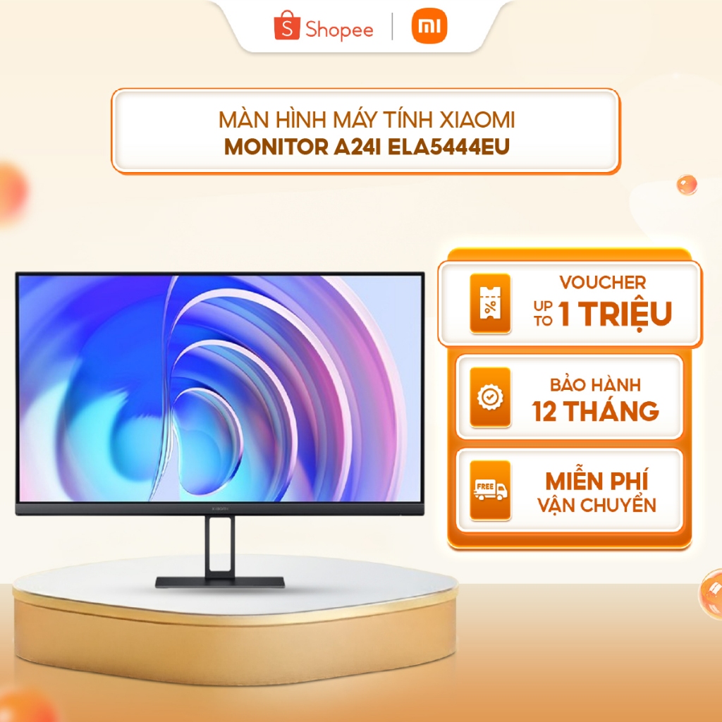 Màn hình máy tính Xiaomi Monitor A24i ELA5444EU - Màn hình cứng IPS - Tốc độ làm mới 100Hz - Thân má