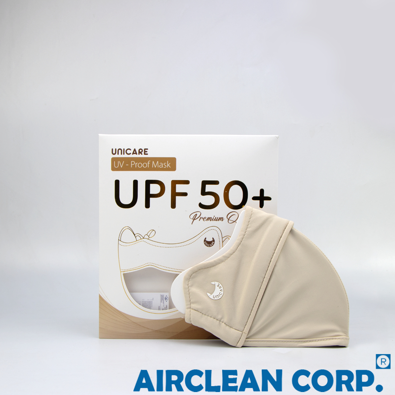 Khẩu Trang UV UNICARE PROOF MASK Màu BE Chống Tia UV , Bảo Vệ Da Khỏi Tia UV