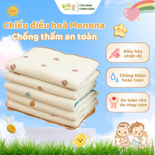 Chiếu Điều Hòa Cao Su Non Cho Bé MONONA Kích Thước 50x70cm , 60x120cm, Miếng Lót Chống Thấm Cho Bé