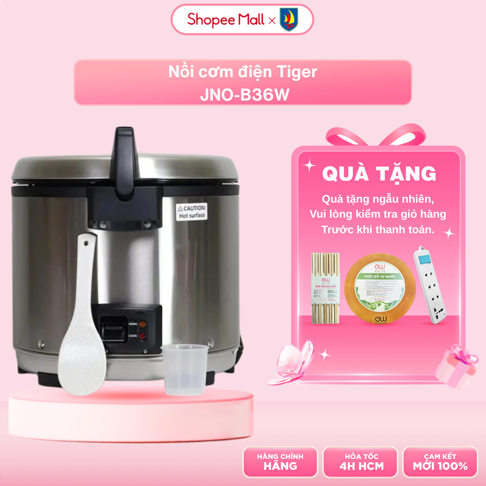 Nồi cơm điện Tiger JNO-B36W - Dung tích 3.6 lít - Công suất 1610W - Giao hỏa tốc 2H HCM